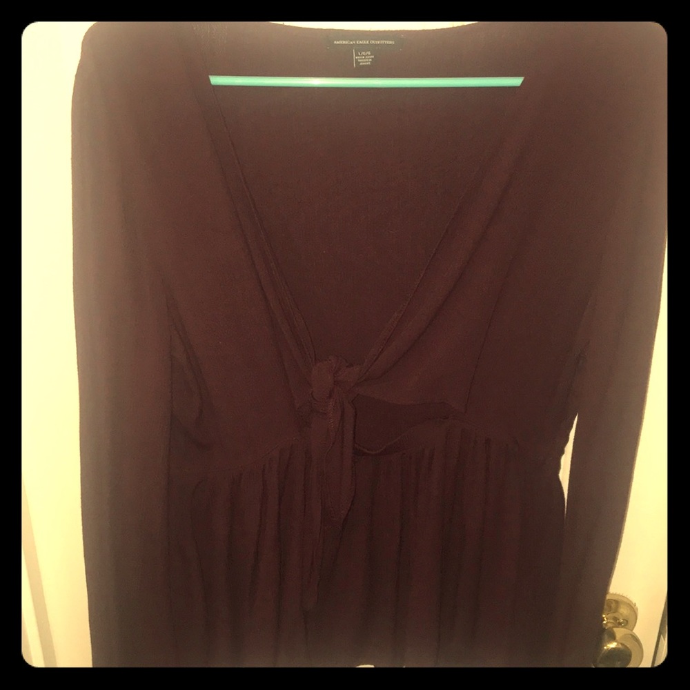 Tie front blouse